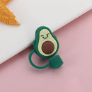 Proof Drinking Dust Cap Cartoon Plugs Cover Cup Accessories Silicone Straw Plug