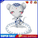 Partial Embroidery Stamped Porcelain Zodiac Mouse 14CT DIY Cross Stitch Kit Gift
