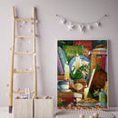 Dinosaur Books Rhinestone Full Round 5D DIY Diamond Painting Kit Wall Picture Ar