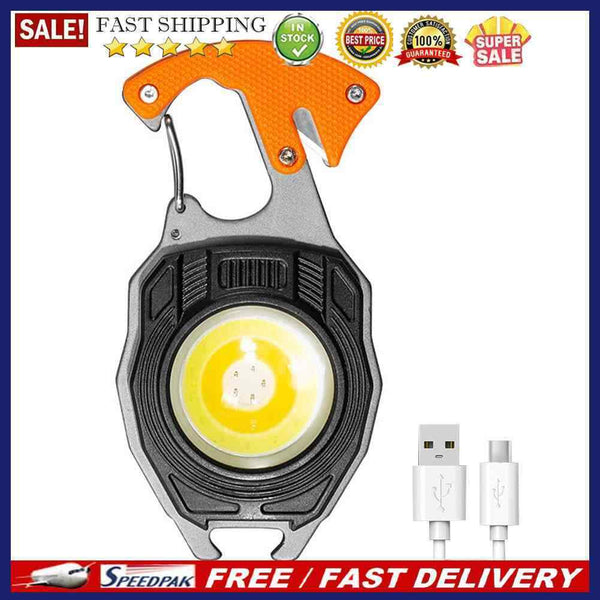 3 Gears Key Lights Portable Cob Work Lights Waterproof for Traveling (Orang