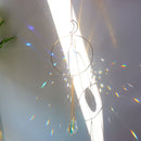Crystal Ball Iron Ring Hanging Pendant Home Garden Decor (16)