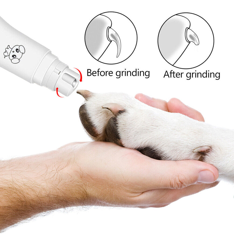 Electric Dog Nail Clippers Nail Grinders Battery Powered Pet Cat Paws Grooming