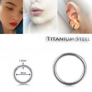 Segment Titanium Steel Lip Ring Piercing Septum Ear Helix Tragus Nose Hoop