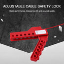 Lock Energy Pipeline Valve Adjustable Lock Grip Stainless Steel Cable Lock
