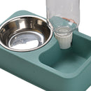 Automatic Drinking Water Bowl Pet Cat Puppy Food Feeder Waterer (Green) Newly