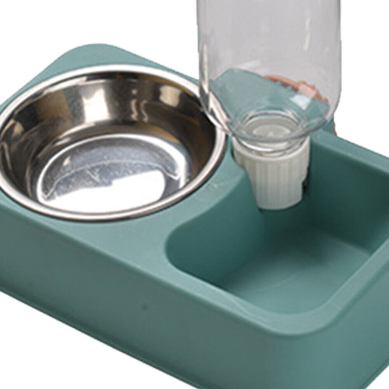 Automatic Drinking Water Bowl Pet Cat Puppy Food Feeder Waterer (Green) Newly