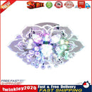 Modern LED Flower Crystal Ceiling Chandelier 9W Decor Lamp (Color Light) Newly
