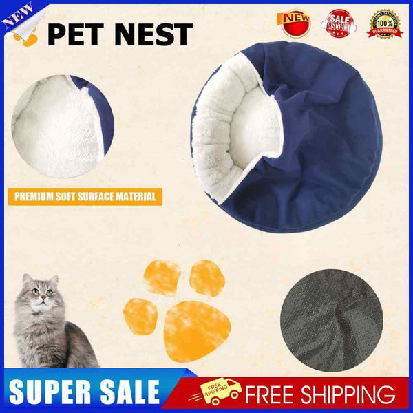 Soft Plush Cat Bed Anti Slip Cute Cats Beds Cave Washable Cave Nest Pet Produ