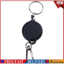 Outdoor Survival EDC Steel Wire Rope Recoil Ring Retractable Pull Key Chain