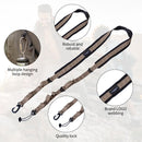2pc Polyester Camping Straps Multiple Metal Hanging Loop Design Coffee