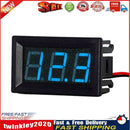 DC 2.4V-30V 2-Wire Mini 0.36in LED Digital Display Panel Voltmeter (Blue) Newly