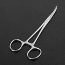 Stainless Steel Fish Hook Remover Curved Tip Fishing Locking Forceps (18cm)