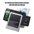 SS-5 2-Inch 1 Universal Battery Charger Wall Travel Fast Charging Charger with LCD
