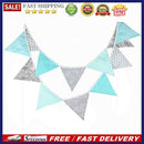 12 Flags Fabric Triangular Flag Bunting Banners Wedding Party Home Decor