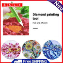 5D Diamond Painting Point Drill Pen Feather Shape DIY Craft Picker Tools (Green)