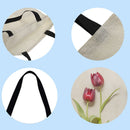 Dasfie Schulter-Einkaufstasche mit Blumenmuster und groï¾em Fassungsverm?en, 40