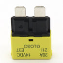 DC 28V Auto Reset ATC Circuit Breaker Blade Fuse for Car Marine Boat (20A)