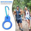 Outdoor Kettle Buckle Hook Camp Water Bottle Holder Carabiner (Light Blue) Newly