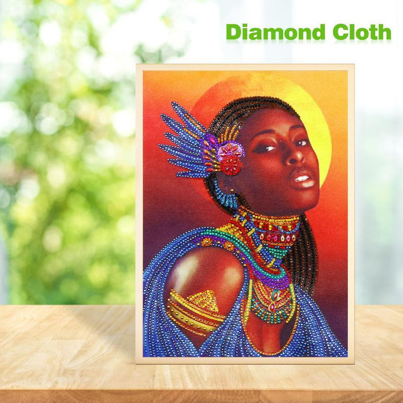 5D DIY Special Shaped Diamond Painting Girl Embroidery Mosaic Kits Wall Decor