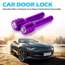 Bling Car Door Lock Knob Aluminum Door Lock Knob Pull Pin 2 Pack (Purple)