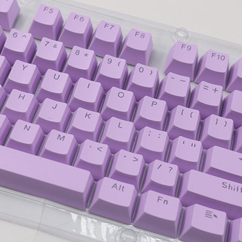 104pcs Universal Mechanical Keyboard Keycap PC Bakclit Key Cap Set (Purple)