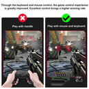 Wired Mechanical Backlit Keyboard RGB Mouse Converter Combo Set for PS4/PS5