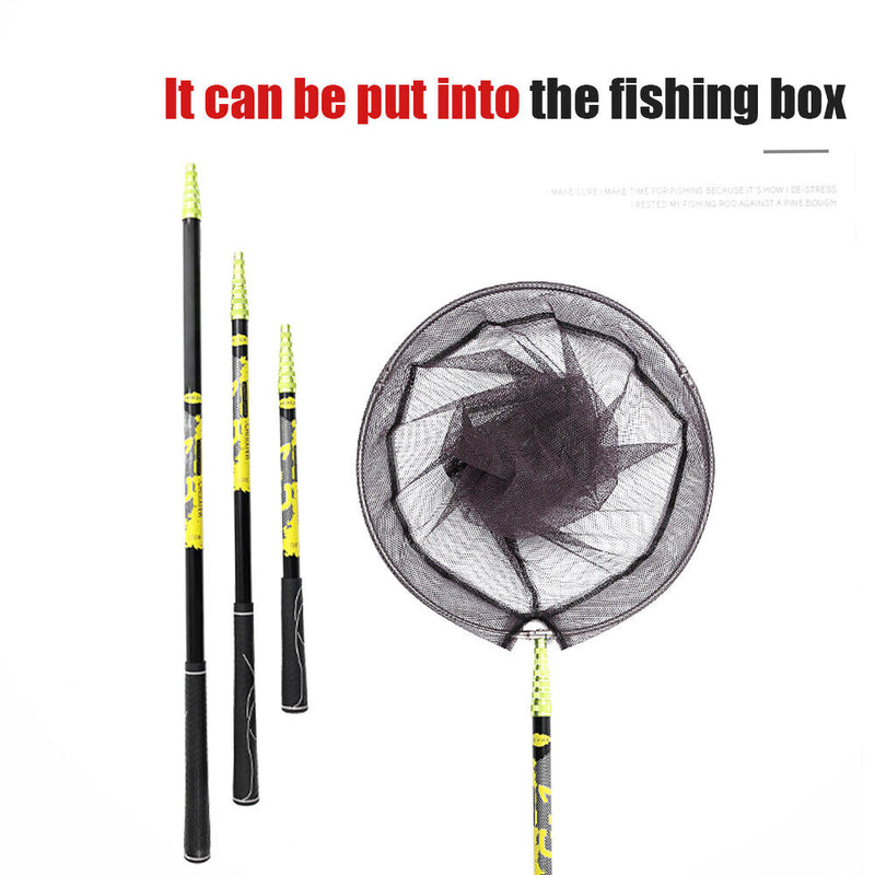 Foldable Fishing Net Pole Telescopic Fishing Landing Nets (No Net Head) Newly