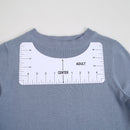 T Shirt Design Guide Ruler with Size Chart Sewing Alignment Tool (12.7cm)