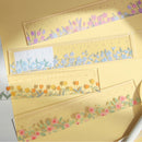 Floral Student Acrylic Ruler Multi-function Creative Stationery Drawing Tools