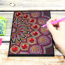 DIY Mandala Special Shaped Diamond Painting 50 Pages A5 Notebook Painting B