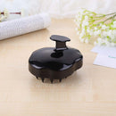 Silicone Hair Washing Comb Brush Head Scalp Massage Brush (Black) Newly