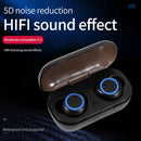 Y50 TWS Earbuds Bluetooth-Compatible Wireless Sport Headphones (Black Blue)