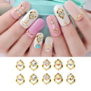 10pcs Clear Nail Art Rhinestones DIY Charming Nail Decor Accessories (8mm)