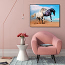 Painting By Numbers Kit DIY Fine Horse Hand Painted Canvas Oil Art Picture Craft