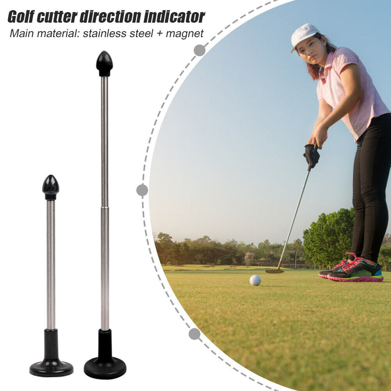 Golf Cutter Direction Indicator Swing Club Alignment Correct Stick (Black)