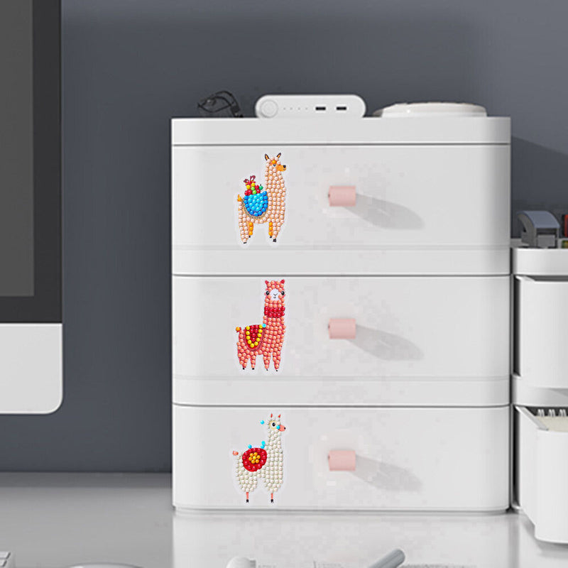 1 Set Camel Cactus Shape DIY Diamond Painting Stickers Cup Phone Book Decor