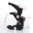 Camera Friction Arm Clamp Pliers Clip Holder Bracket for Led Lamp Flash