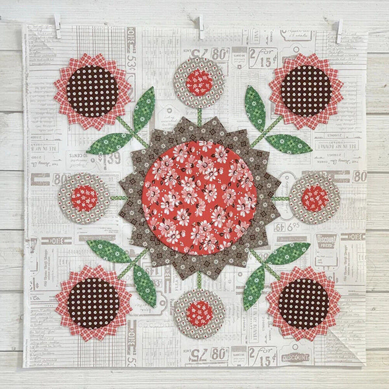 Sunflower Quilting Template Set DIY Acrylic Cutting Sewing Patchwork Art Cr