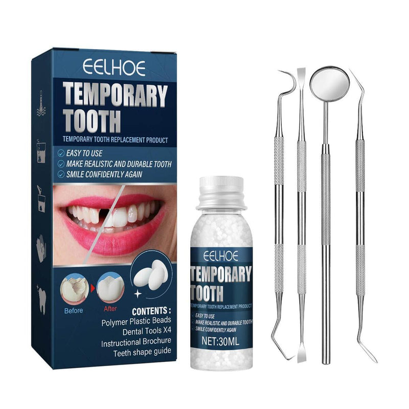 Tooth Repair Granules Temporary Kit Fitting Beads Reusable Moldable Teeth N2V1