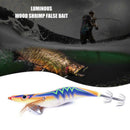 14cm 20g Luminous Wood Shrimp Fishing Lures Artificial Wobbler Bait (2)