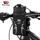 WEST BIKING MTB Bike Handlebar Water Bottle Bag with Reflective Strip Organizer