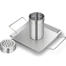 Detachable Chicken Duck Holder Chicken Roasting Plate Pan for Picnic Camping BBQ