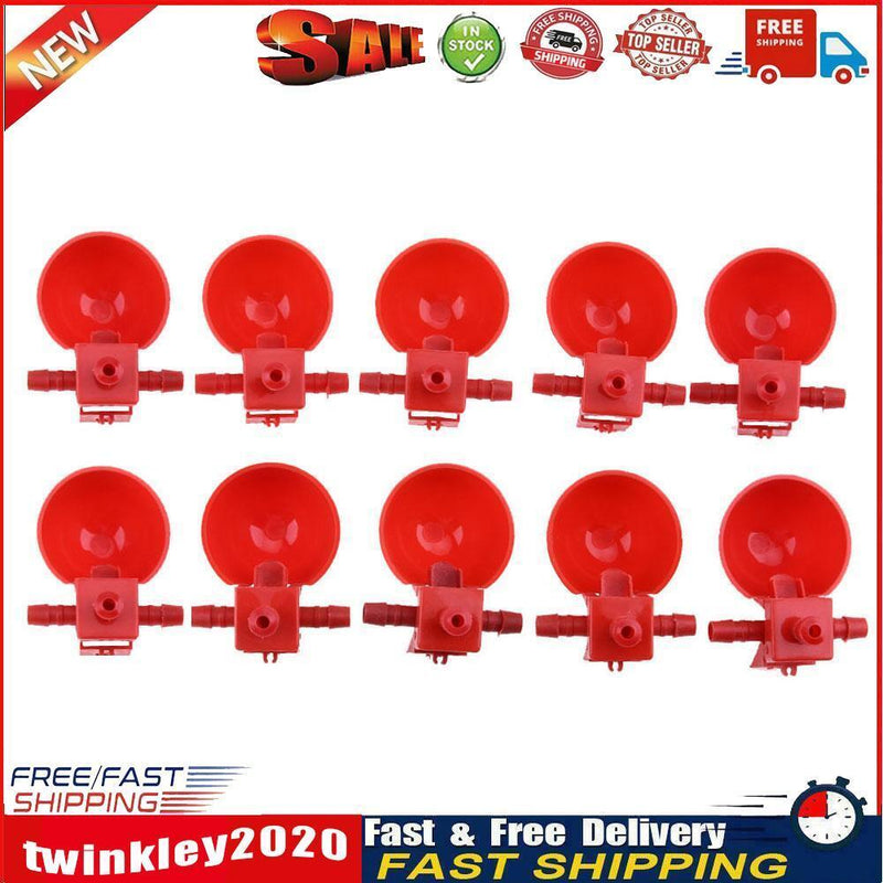 10pcs Automatic Bird Coop Feed Poultry Water Cups Chicken Fowl Drinker  Newly