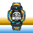 Outdoor Multifunction Waterproof Boy Sports Electronic Watches (Yellow)
