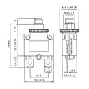 Reset MR1 Breaker Overload Protector Switch Reset Fuse Circuit Thermal Switch