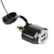 Motorcycle 3.1A Dual USB Charger Adapter for BMW Hella/DIN Powerlet Plug DC 12V