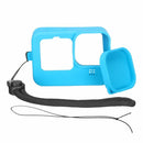 Silicone Case Protective Cover With Lens Cover/Lanyard For Gopro Hero 10 Black