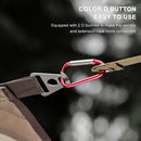 Tent Canopy Lanyard Clothesline Outdoor Camp Hiking Rope w/ Buckle (Khaki) Newly