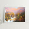 Frameless Oil Paint By Numbers Mountain Castle DIY Canvas Picture Craft Kit
