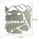 Cutting Dies For Scrapbooking Stencils Mini Bus Pine Card Tree Frame Album, Z6P5
